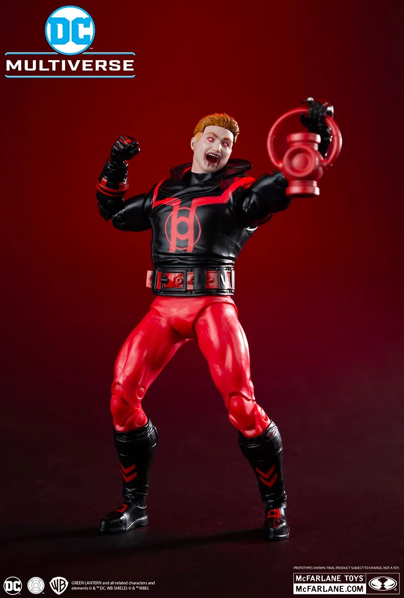 DC Multiverse Guy Gardner (Red Lantern) 7-Inch Action Figure McFarlane Collector Edition #37 (Red Platinum Edition)