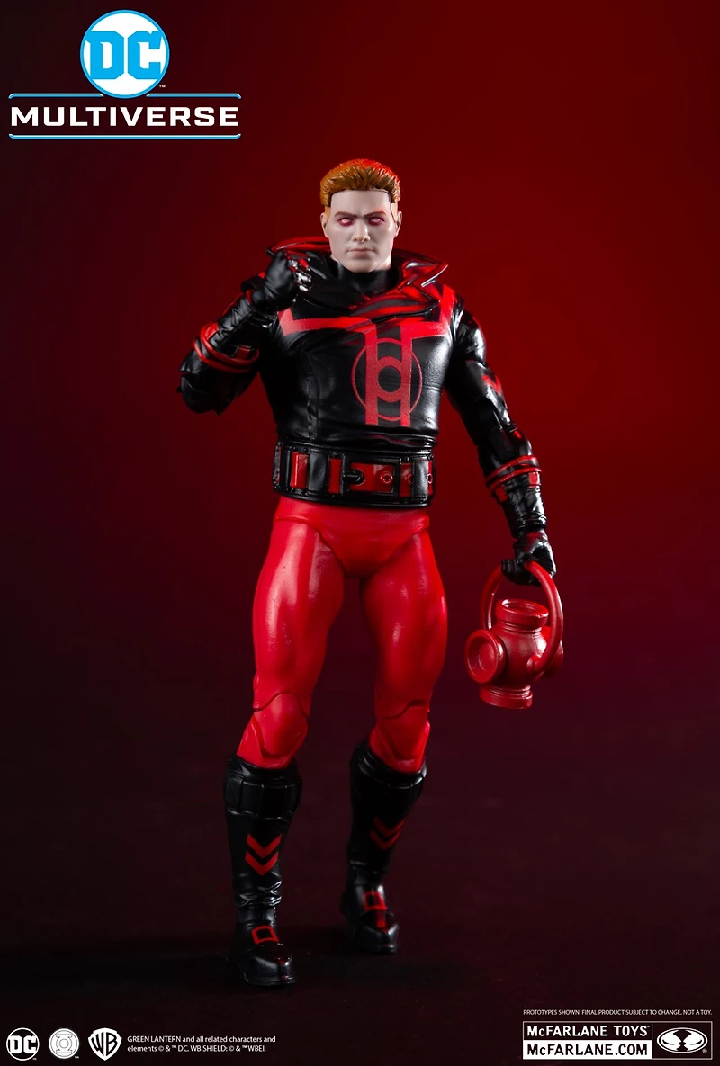 DC Multiverse Guy Gardner (Red Lantern) 7-Inch Action Figure McFarlane Collector Edition #37 (Red Platinum Edition)