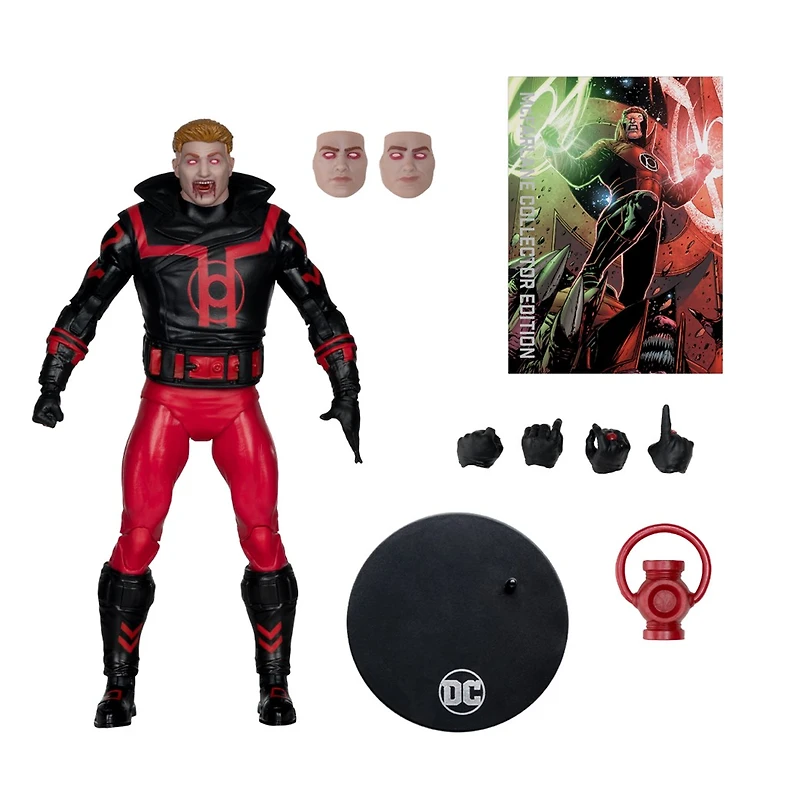 DC Multiverse Guy Gardner (Red Lantern) 7-Inch Action Figure McFarlane Collector Edition #37 (Red Platinum Edition)