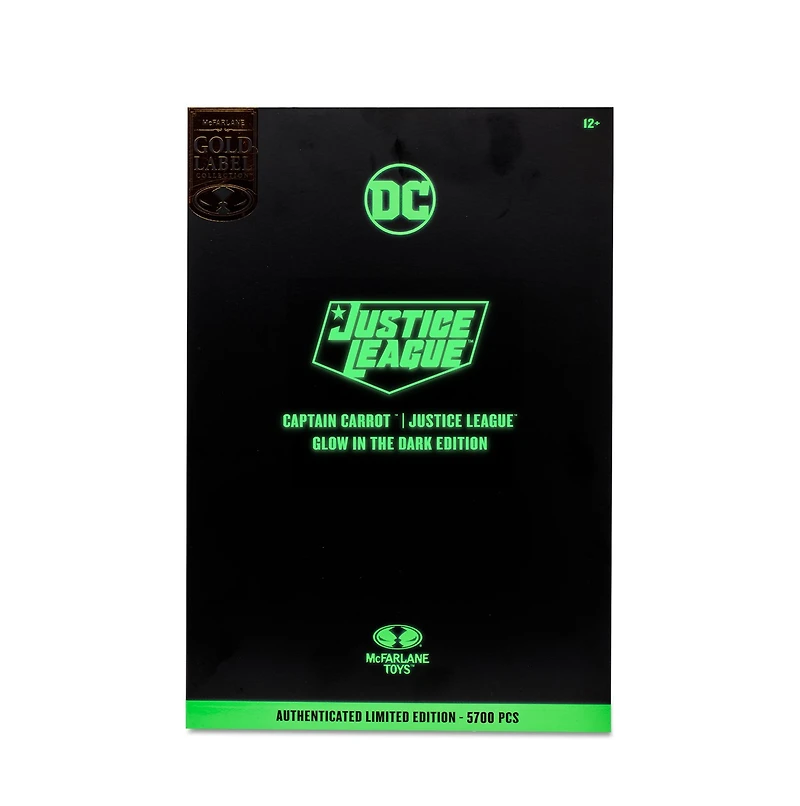 DC Multiverse Captain Carrot (Justice League Incarnate) Glow In The Dark Edition Gold Label 7-Inch Action Figure