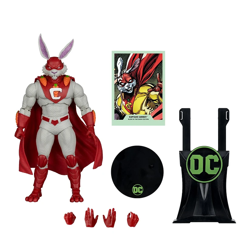 DC Multiverse Captain Carrot (Justice League Incarnate) Glow In The Dark Edition Gold Label 7-Inch Action Figure