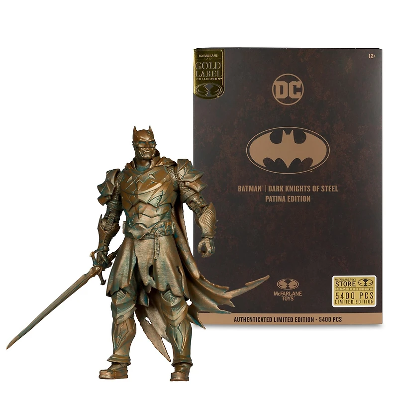 DC Multiverse Batman (Dark Knights of Steel) Patina Edition Gold Label 7-Inch Action Figure 