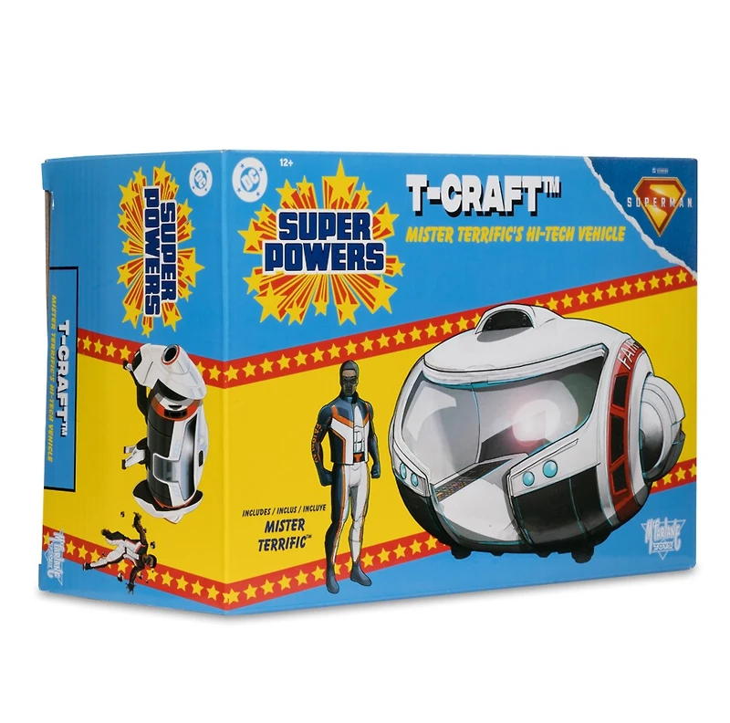 DC Super Powers T-Craft Mr. Terrific's Hi-Tech Vehicle with Mr. Terrific (Superman Movie) 