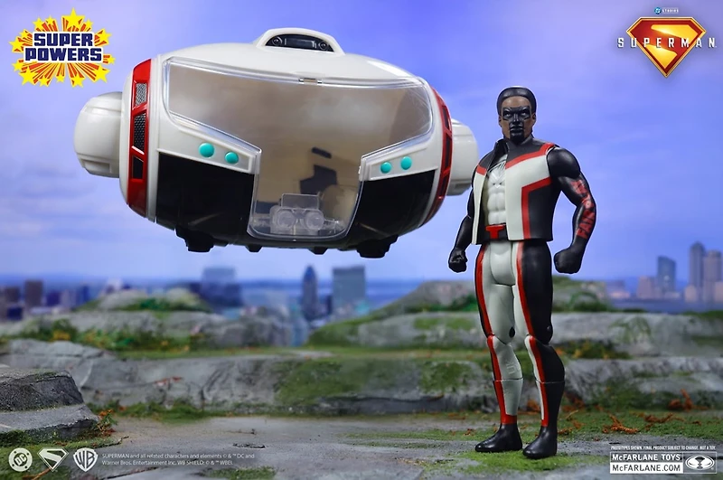DC Super Powers T-Craft Mr. Terrific's Hi-Tech Vehicle with Mr. Terrific (Superman Movie) 