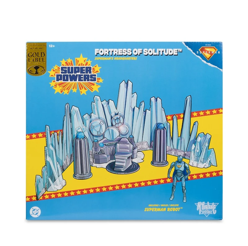 DC Super Powers Fortress of Solitude Superman's Headquarters with Robot (Superman Movie) Gold Label 