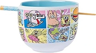 SpongeBob Comic Panel Ramen Bowl 