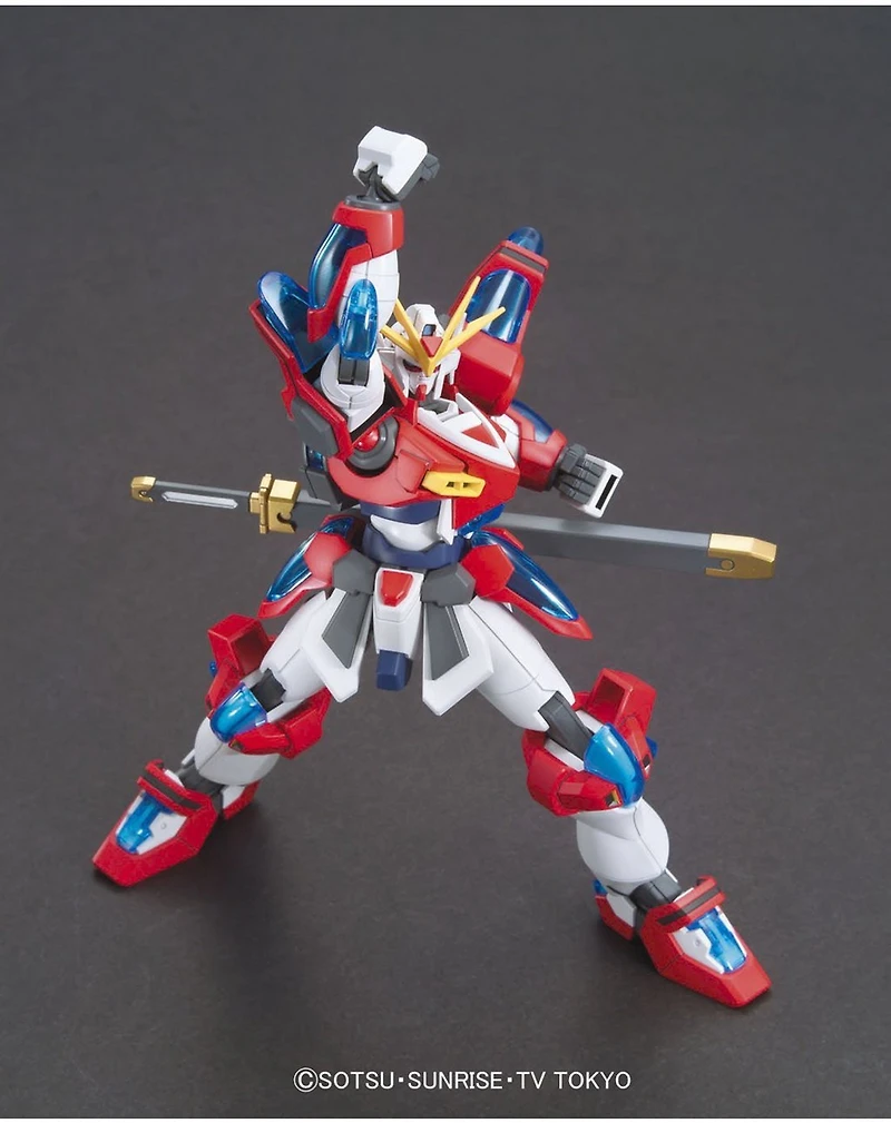 Bandai Hg Build Fighters 043 Kamiki Burning Gundam 1/144 Scale Model Kit 