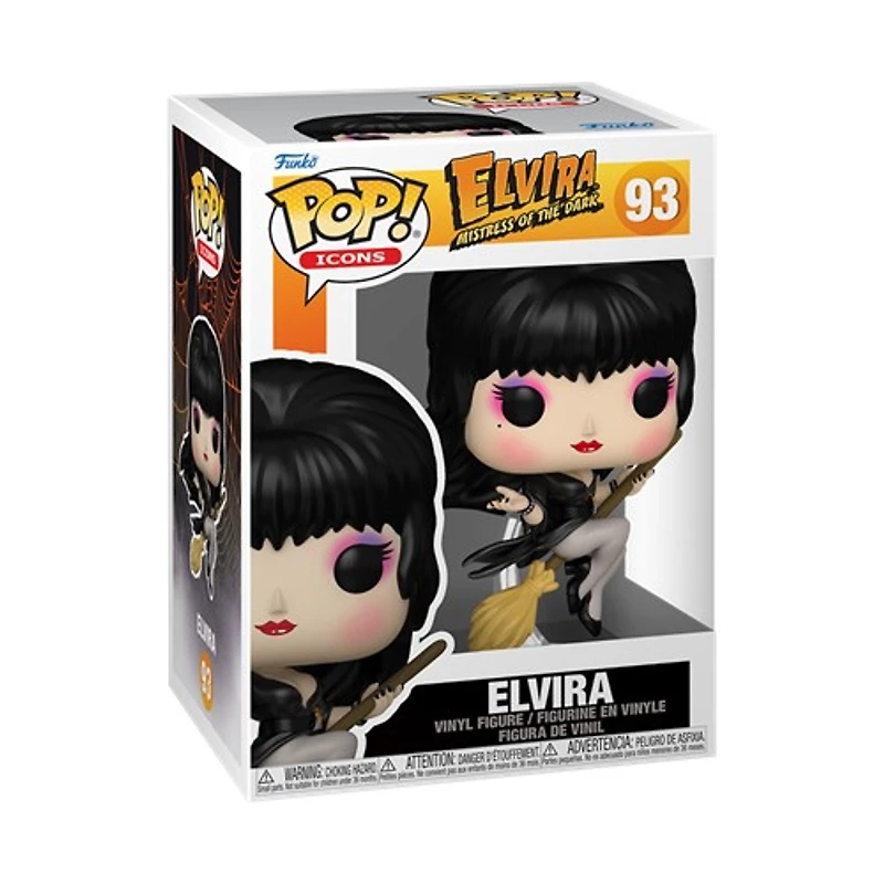 POP! Elvira Mistress of the Dark Elvira on Broom 