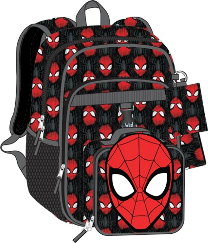 Spiderman Spidey Kid's Backpack with Lunch Bag Set 