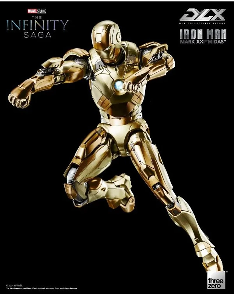 Marvel Studios: The Infinity Saga - DLX Iron Man Mark 21 “Midas” ThreeZero Action Figure 