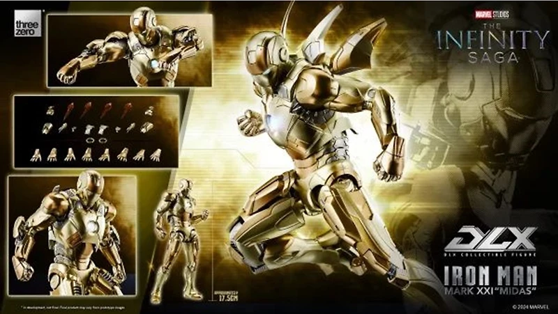 Marvel Studios: The Infinity Saga - DLX Iron Man Mark 21 “Midas” ThreeZero Action Figure