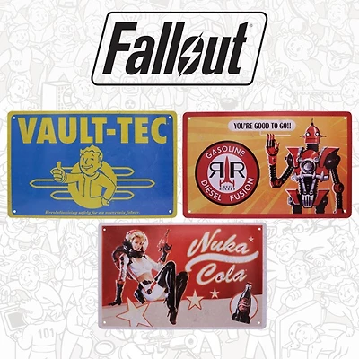 Fallout Tin Sign Set 