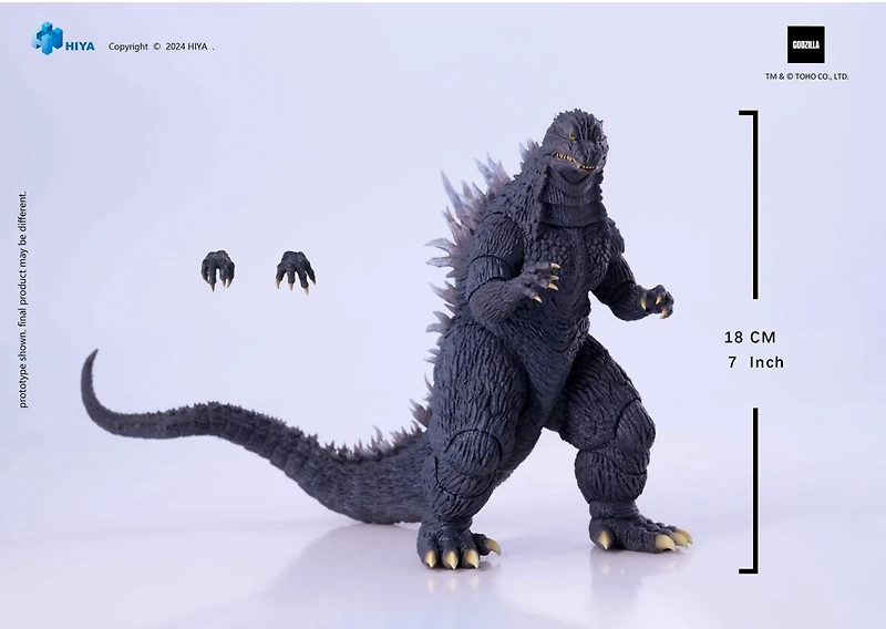 Godzilla Vs Mechagodzilla 2002 Exq Basic Godzilla 7-Inch Px Action Figure 