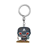 POP! Keychain Zombie Captain America 