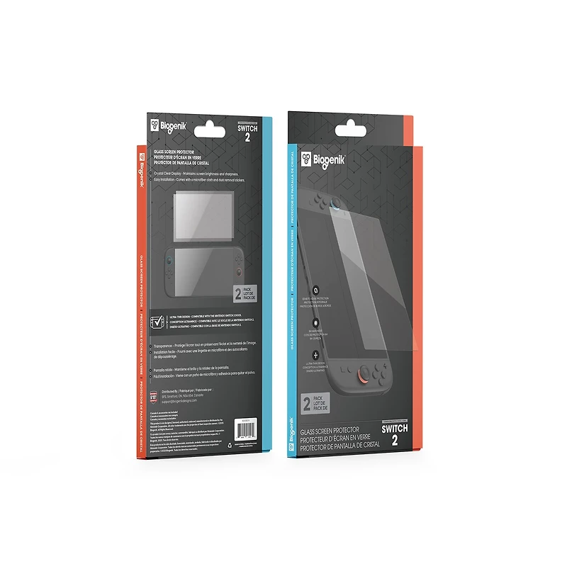 Tempered Glass Screen Protector 2 Pack Nintendo Switch 2 
