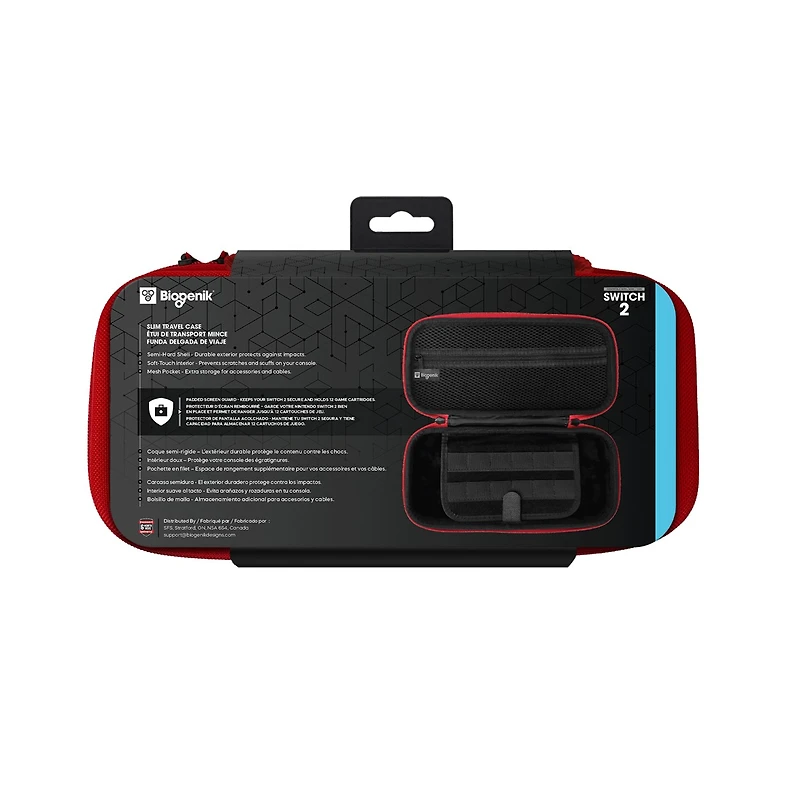 Slim Travel Case Red Nintendo Switch 2 