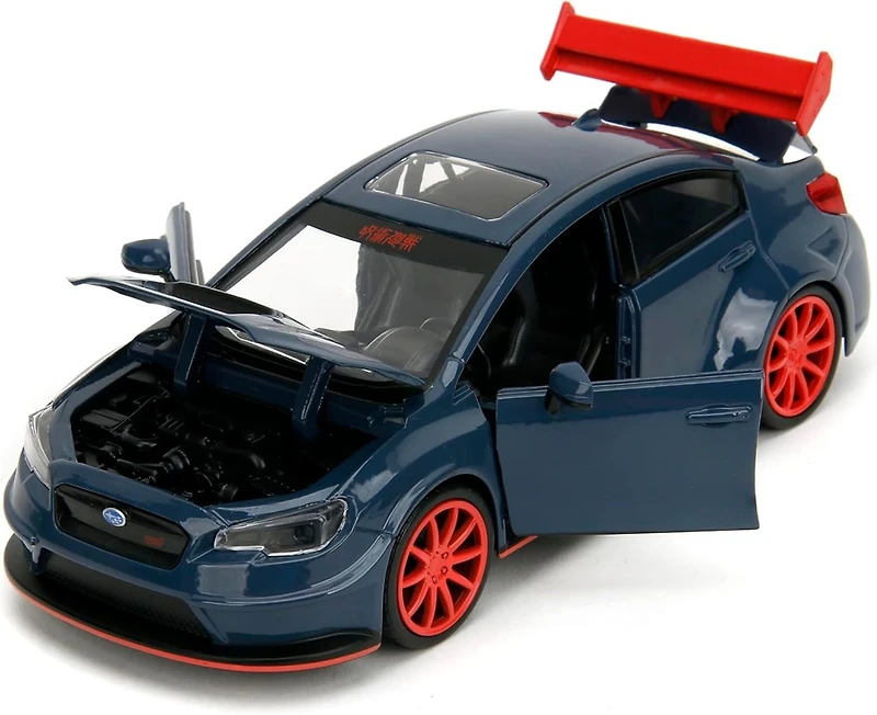 Jada Toys 2016 Subaru WRX STI w/Yuji Itadori Die-Cast Figure, Jujutsu Kaisen 1:24 Scale 