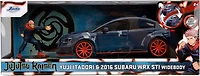 Jada Toys 2016 Subaru WRX STI w/Yuji Itadori Die-Cast Figure, Jujutsu Kaisen 1:24 Scale 