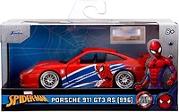 Jada Hollywood Rides Spider-Man Porsche 911 GT3 RS 1:32 – Die-Cast Vehicle Paint, Opening Doors Marvel Theme – Red/Blue