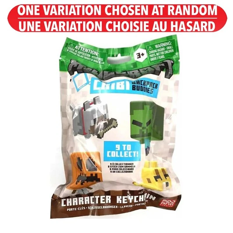 Minecraft Backpack Buddies Series 3 Keychain Blind Pack  – One Variation Chosen at Random
