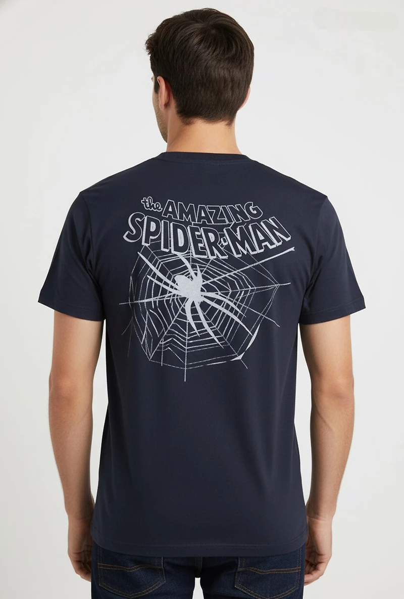 Spider-Man Web Navy T-Shirt
