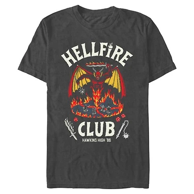 Stranger Things Hellfire Club Grey T-Shirt