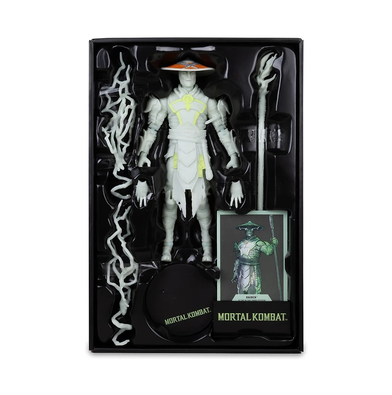 Mortal Kombat Raiden Glow In The Dark Edition Gold Label 7-Inch Action Figure 