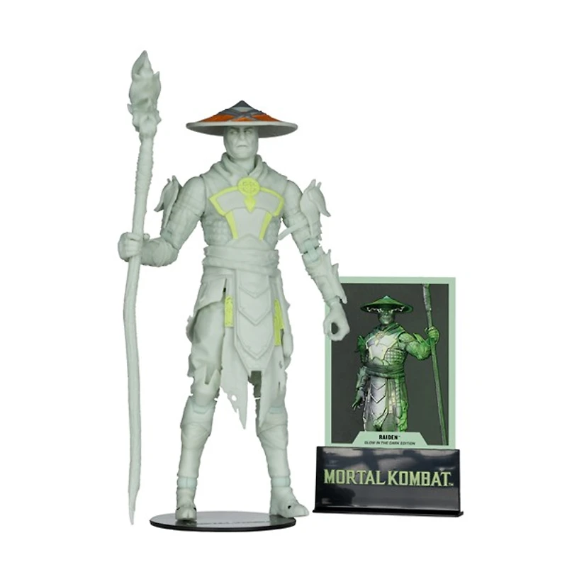 Mortal Kombat Raiden Glow In The Dark Edition Gold Label 7-Inch Action Figure 