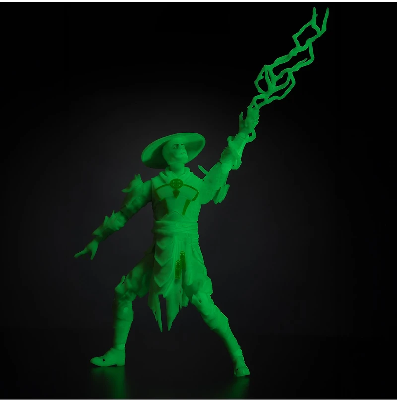 Mortal Kombat Raiden Glow In The Dark Edition Gold Label 7-Inch Action Figure 