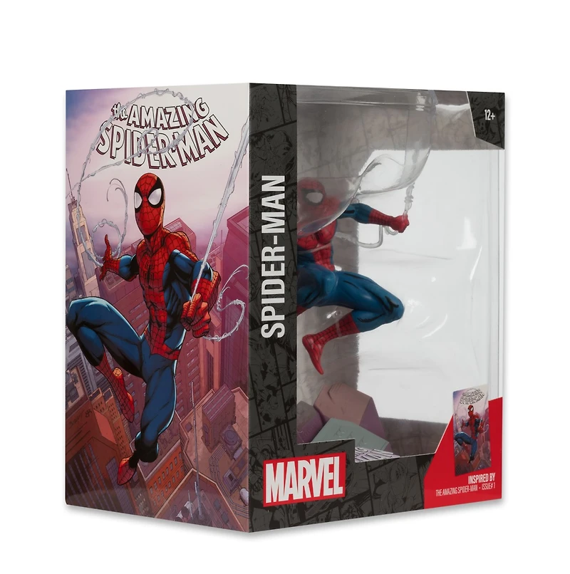 Marvel Spider-Man 1:10th Scale Collectible with Scene (The Amazing Spider-Man #1) 