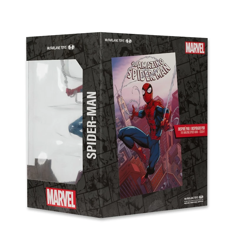 Marvel Spider-Man 1:10th Scale Collectible with Scene (The Amazing Spider-Man #1) 
