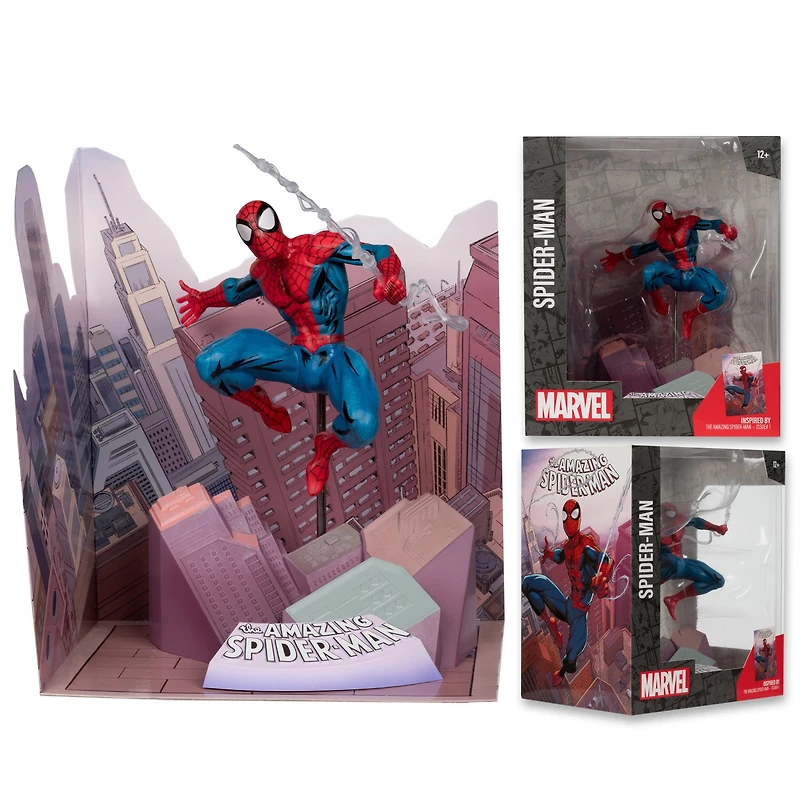 Marvel Spider-Man 1:10th Scale Collectible with Scene (The Amazing Spider-Man #1) 