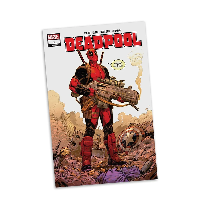 Marvel Deadpool 1:6th Scale Collectible with Scene & Comic (Deadpool #1) 