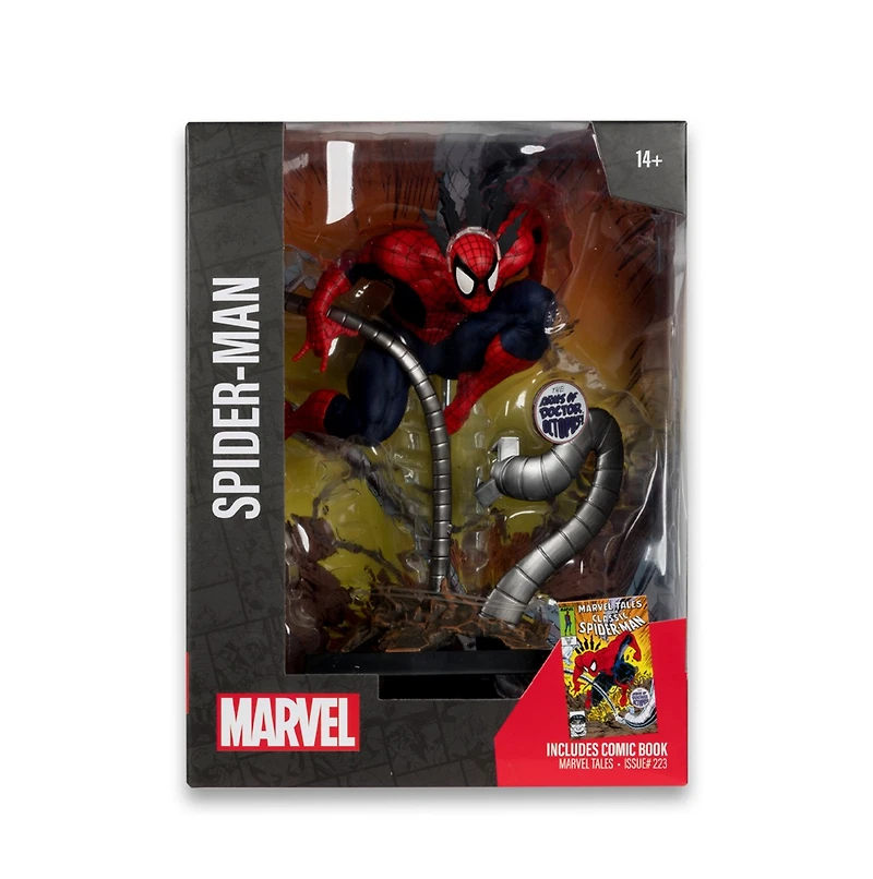 Marvel Spider-Man 1:6th Scale Collectible with Scene & Comic (Marvel Tales #223) 
