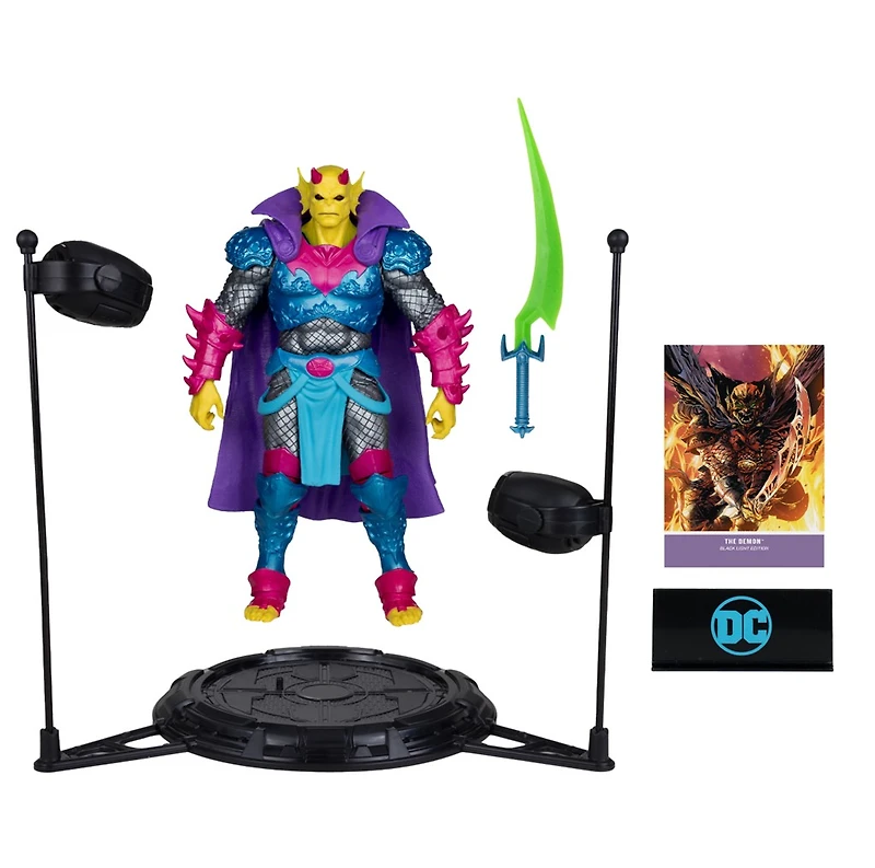 DC Multiverse The Demon (Demon Knights) Black Light Edition Gold Label 7-Inch Action Figure 