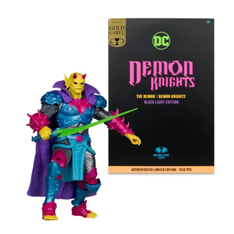 DC Multiverse The Demon (Demon Knights) Black Light Edition Gold Label 7-Inch Action Figure 