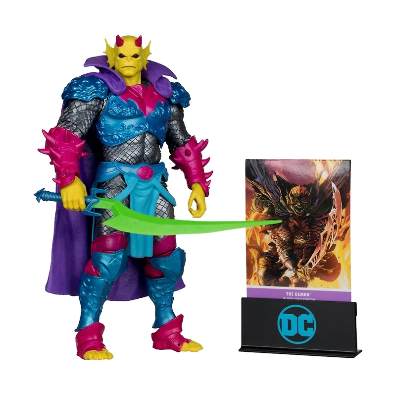 DC Multiverse The Demon (Demon Knights) Black Light Edition Gold Label 7-Inch Action Figure 