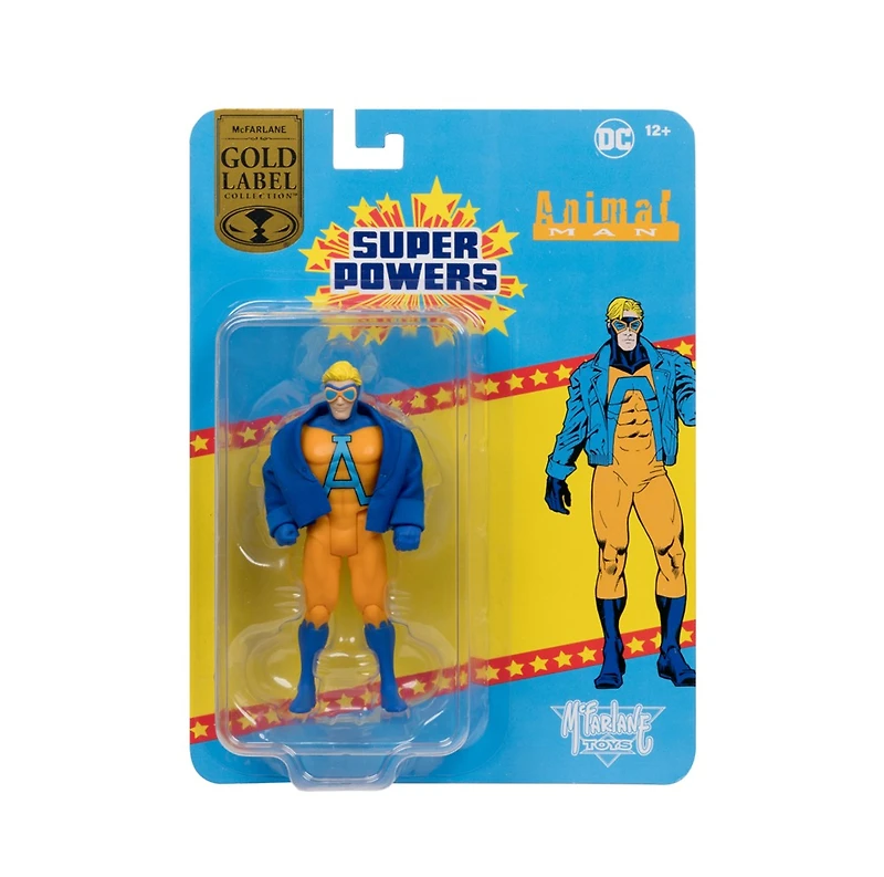 DC Super Powers Animal Man 4.5-Inch Action Figure Gold Label 