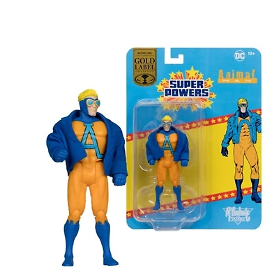 DC Super Powers Animal Man 4.5-Inch Action Figure Gold Label 