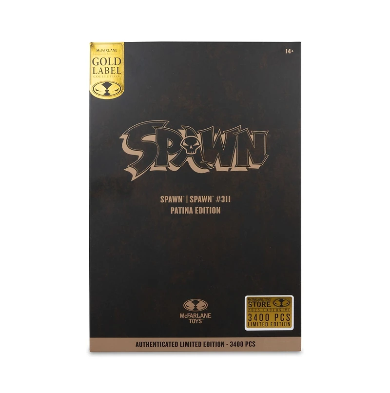 Spawn #311 Patina Edition 7-Inch Figure Gold Label 