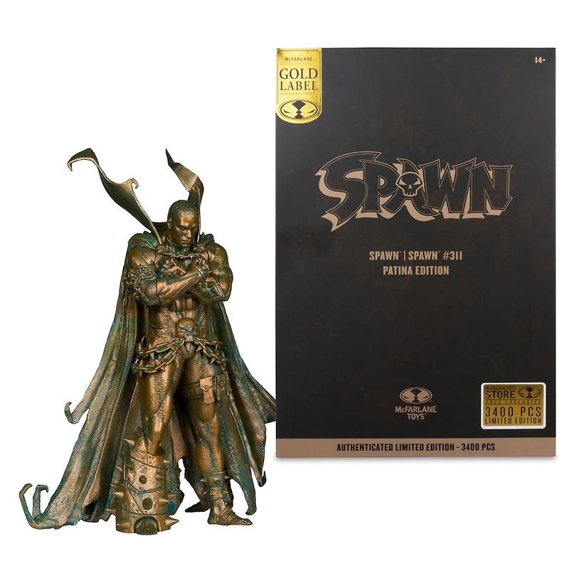 Spawn #311 Patina Edition 7-Inch Figure Gold Label 