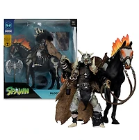 Bloodaxe with Horse (Spawn: The Dark Ages) Gold Label 7-Inch Action Figure 2 pack with McFarlane Toys Digital Collectible