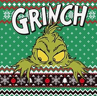 Peeping Grinch Christmas Sweater Green