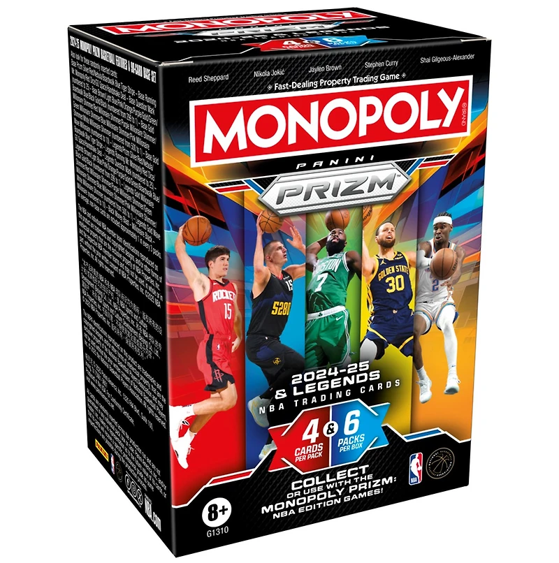 Monopoly Panini Prizm: 2024-25 and Legends NBA Trading Cards Booster Box 