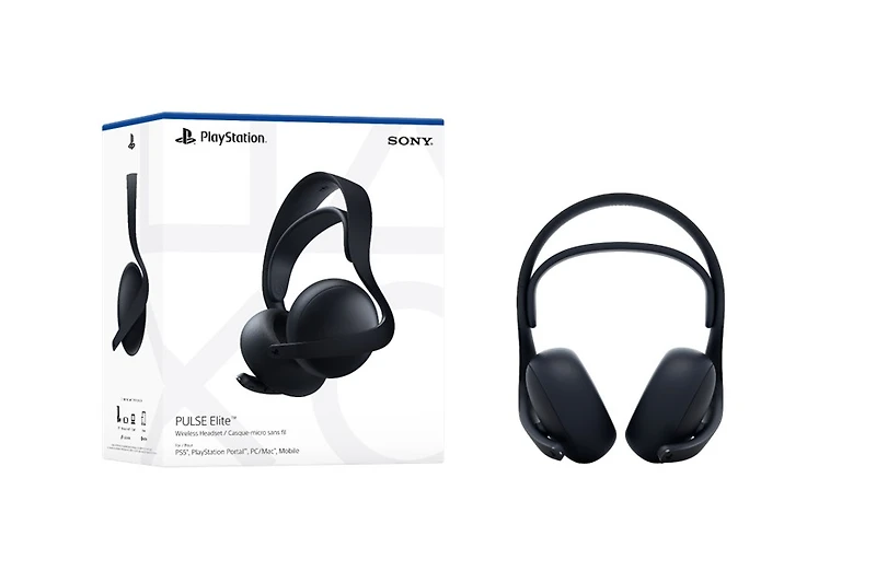 PULSE Elite™ wireless headset – Midnight Black