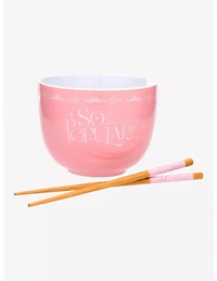 Wicked Ramen Bowl with Chopsticks - Pink 
