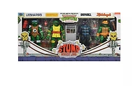 Teenage Mutant Ninja Turtles Cartoon Stump Wrestling Turtles 7" Scale NECA Action Figures - 4 Pack 