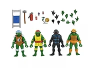 Teenage Mutant Ninja Turtles Cartoon Stump Wrestling Turtles 7" Scale NECA Action Figures - 4 Pack 