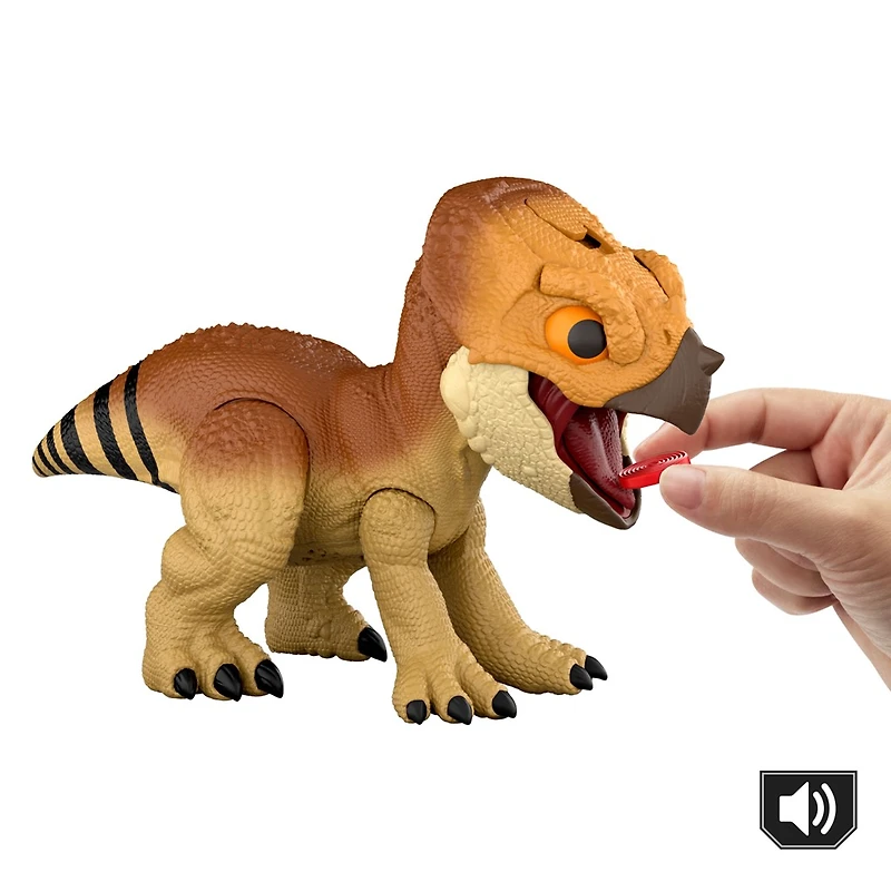 Jurassic World Rebirth Primal Protector Aquilops Dolores Interactive Dinosaur Toy 