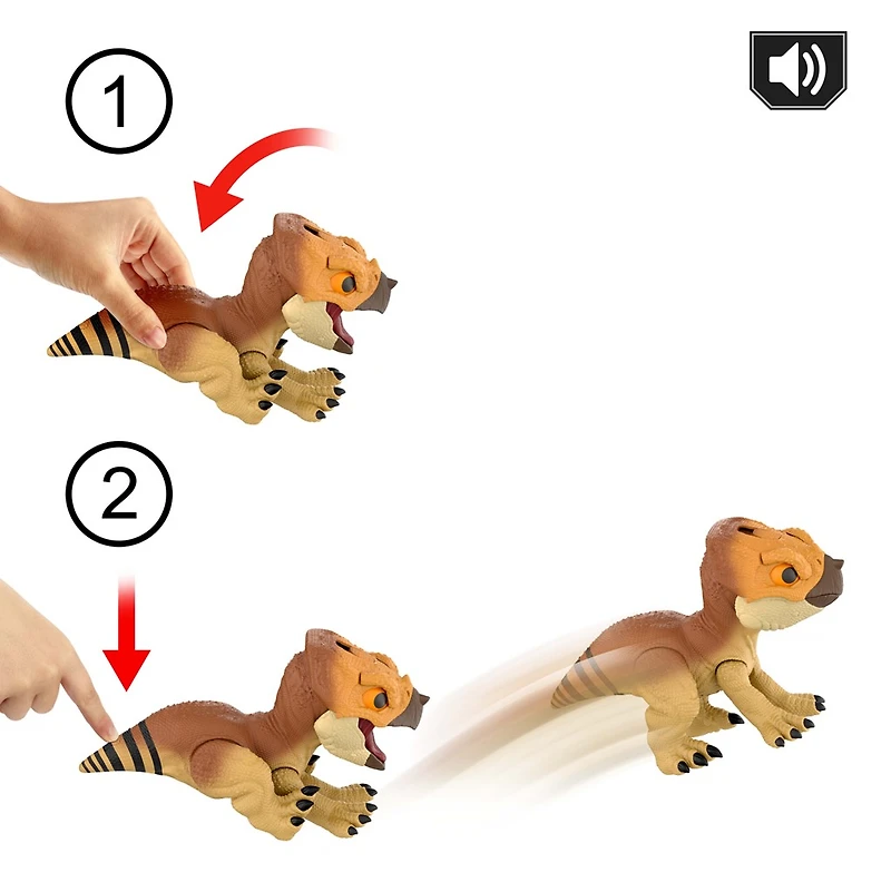 Jurassic World Rebirth Primal Protector Aquilops Dolores Interactive Dinosaur Toy 